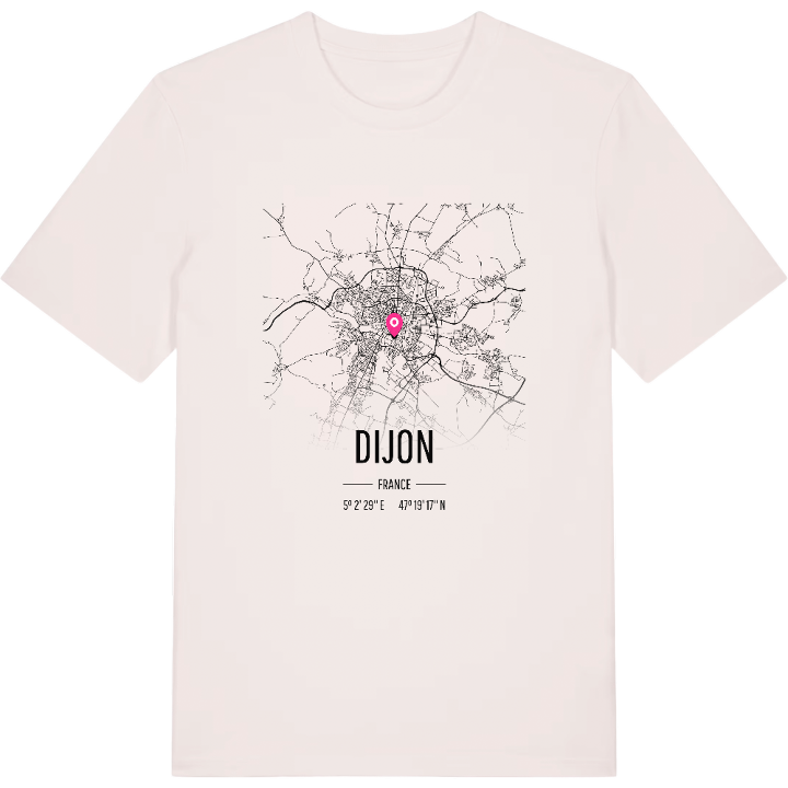 Dijon map t-shirt – t-shirt from PinShirt