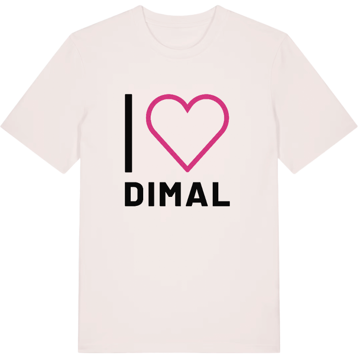 I love Dimal t-shirt large print – t-shirt from PinShirt
