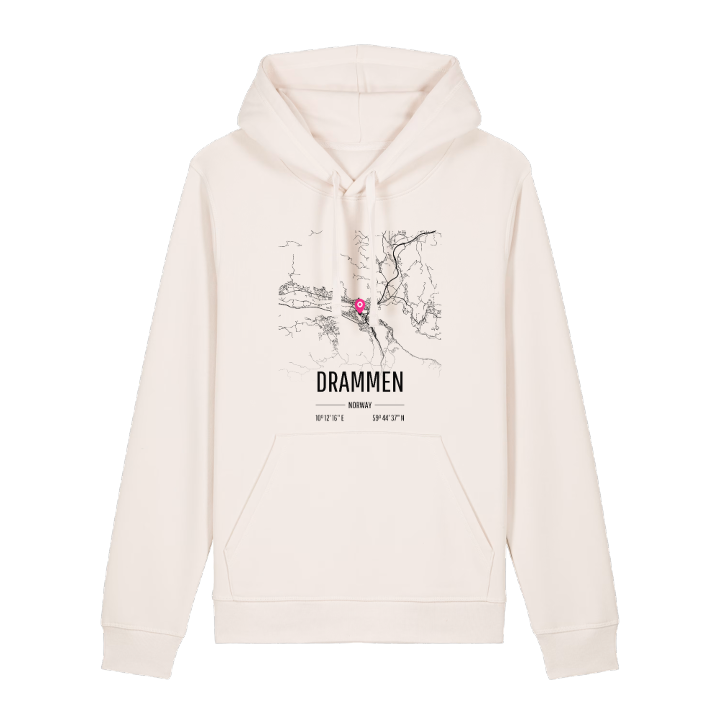 Drammen map hoodie – hoodie from PinShirt