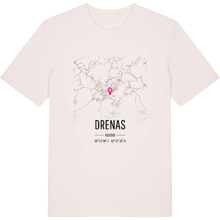 Drenas map t-shirt – t-shirt from PinShirt