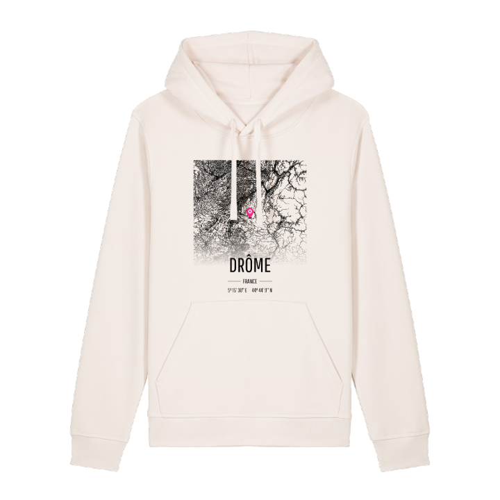 Drôme map hoodie – hoodie from PinShirt