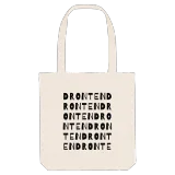 Dronten wordplay tote bag