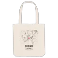 Durham map tote bag
