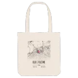Elx / Elche map tote bag