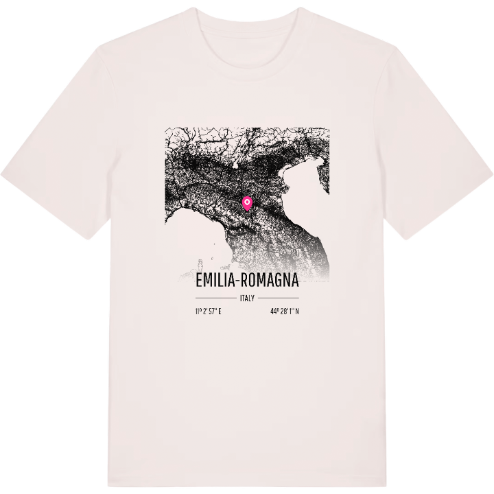 Emilia-Romagna map t-shirt – t-shirt from PinShirt