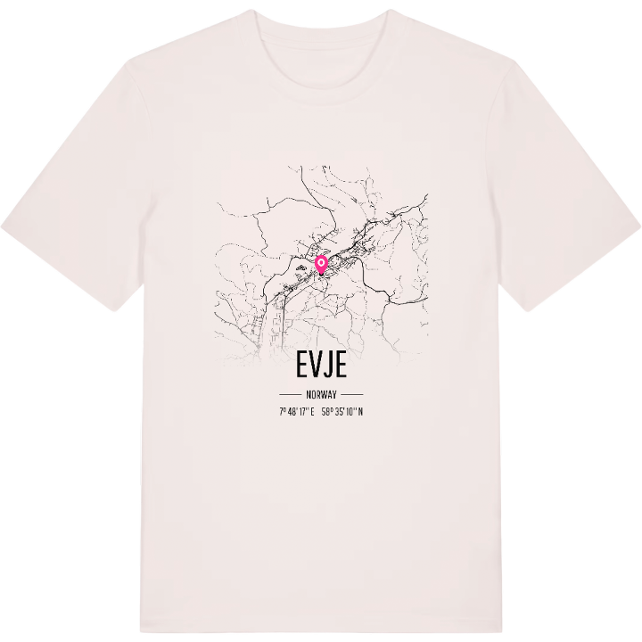 Evje map t-shirt – t-shirt from PinShirt
