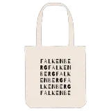 Falkenberg wordplay tote bag