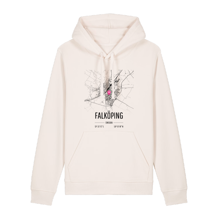 Falköping map hoodie – hoodie from PinShirt