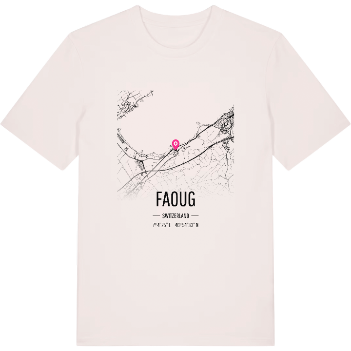 Faoug map t-shirt – t-shirt from PinShirt