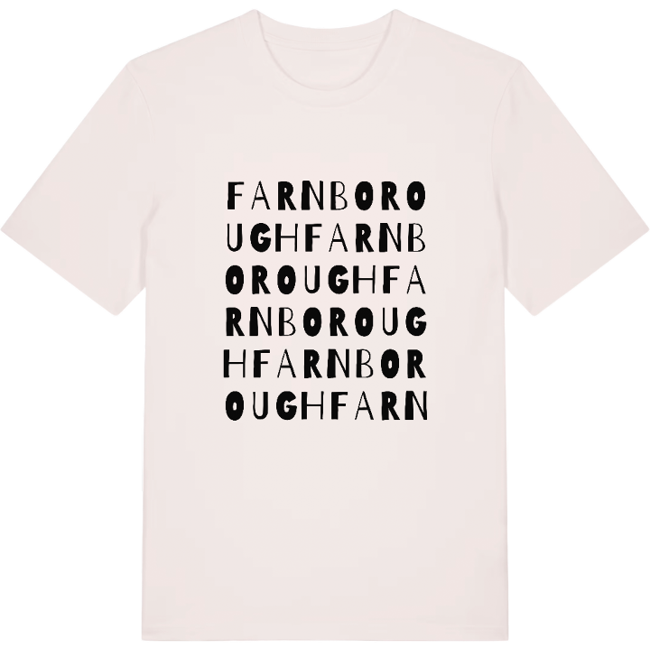Farnborough wordplay t-shirt – t-shirt from PinShirt