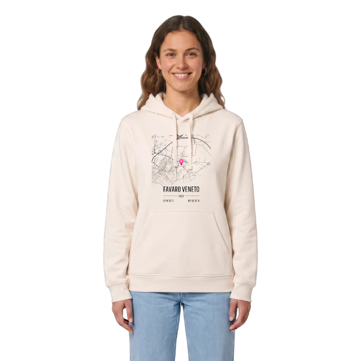 Favaro Veneto map hoodie – hoodie from PinShirt
