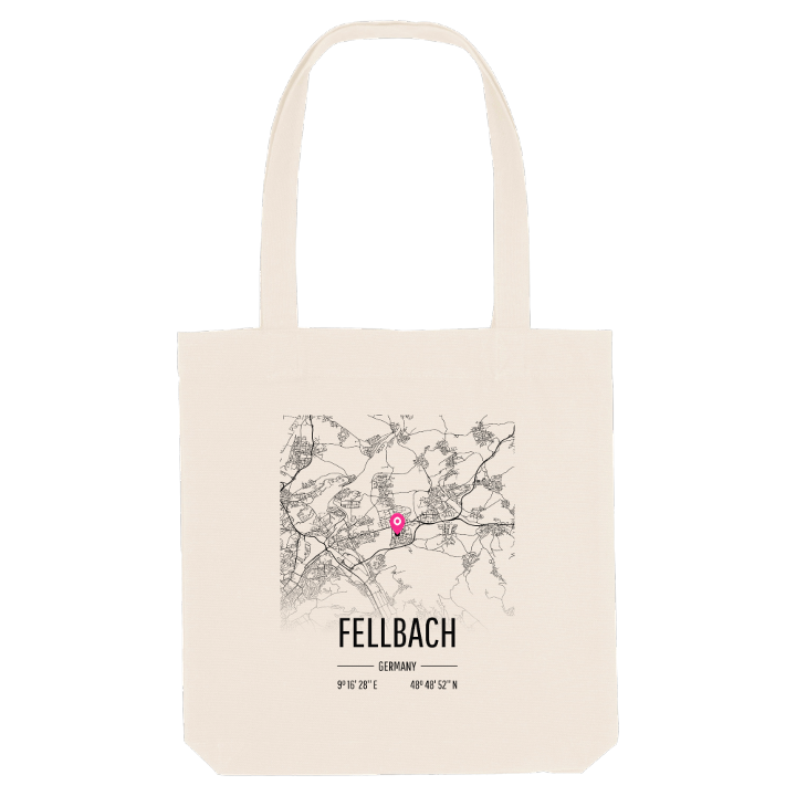 Fellbach map tote bag – tote bag from PinShirt