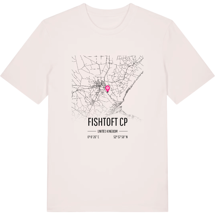 Fishtoft CP map t-shirt – t-shirt from PinShirt