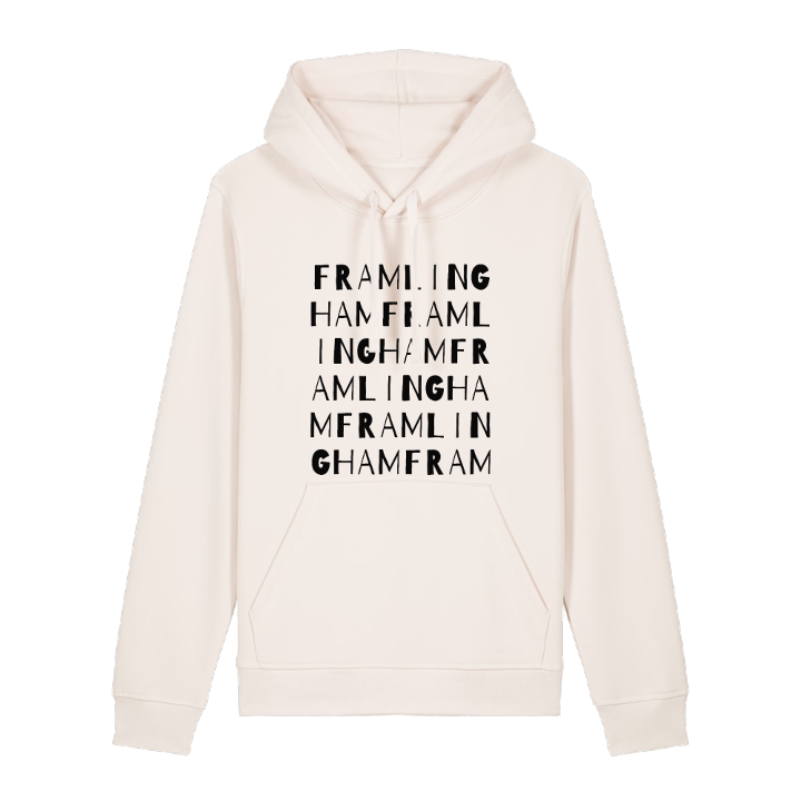 Framlingham wordplay hoodie – hoodie from PinShirt