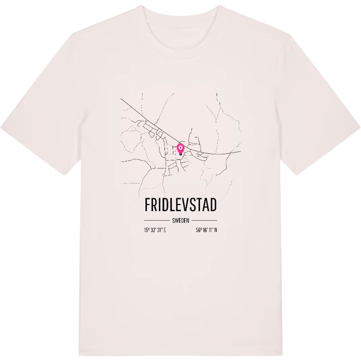 Fridlevstad map t-shirt – t-shirt from PinShirt