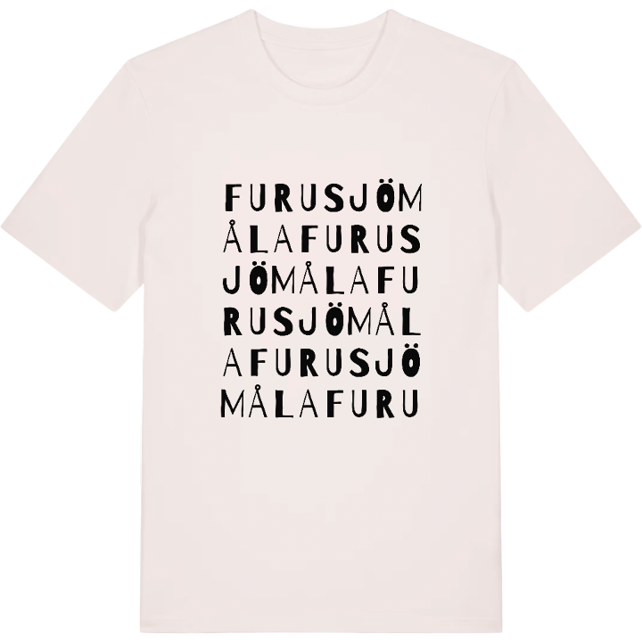 Furusjömåla wordplay t-shirt – t-shirt from PinShirt