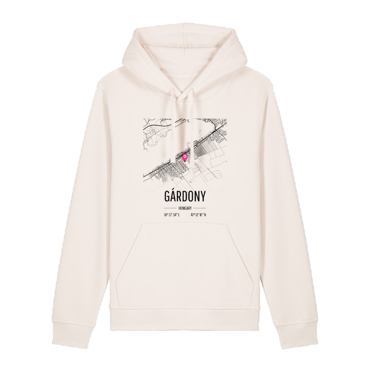 Gárdony map hoodie – hoodie from PinShirt