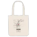 Girona map tote bag