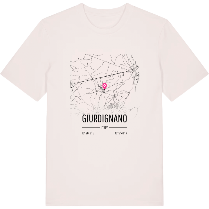Giurdignano map t-shirt – t-shirt from PinShirt
