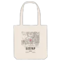Glostrup map tote bag