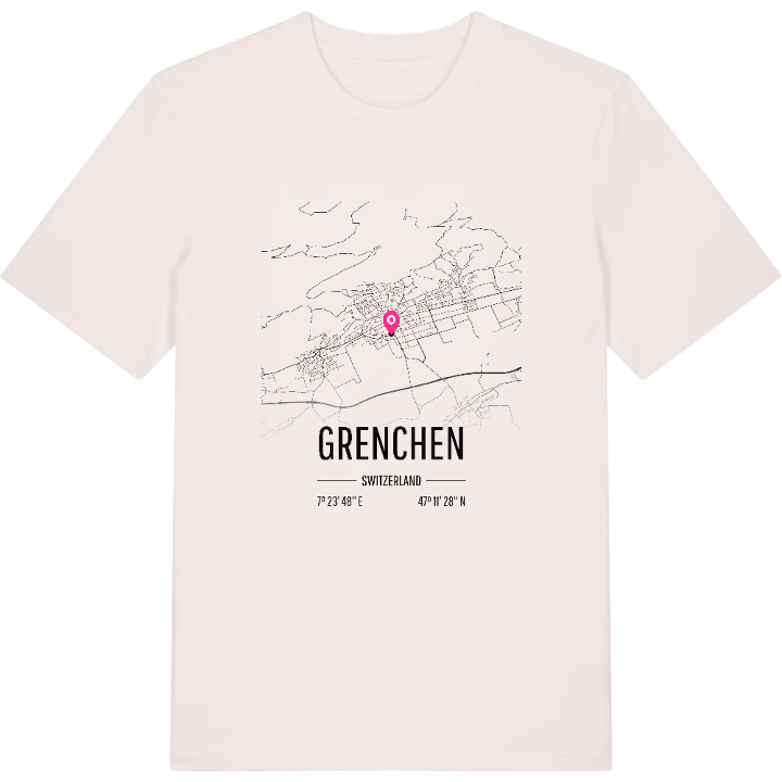 Grenchen map t-shirt – t-shirt from PinShirt