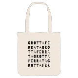 Grottaferrata wordplay tote bag