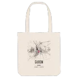 Guben map tote bag