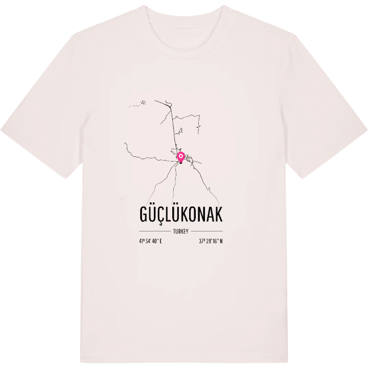 Güçlükonak map t-shirt – t-shirt from PinShirt