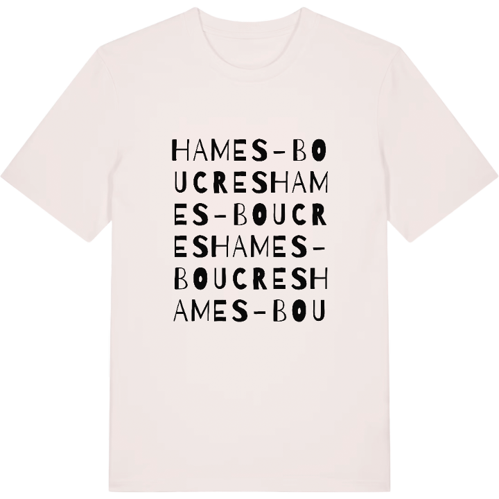 Hames-Boucres wordplay t-shirt – t-shirt from PinShirt