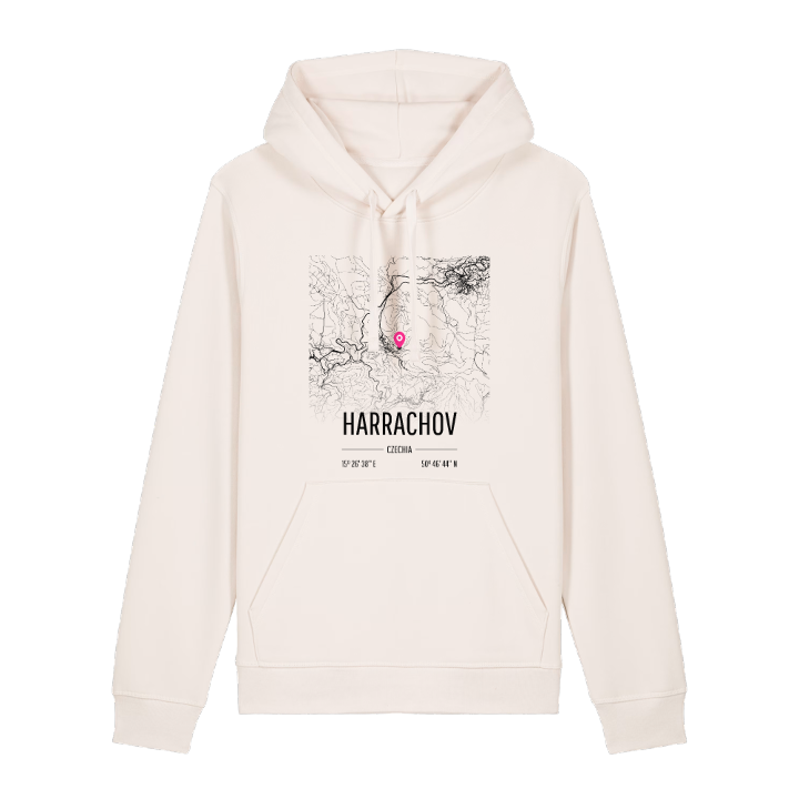Harrachov map hoodie – hoodie from PinShirt