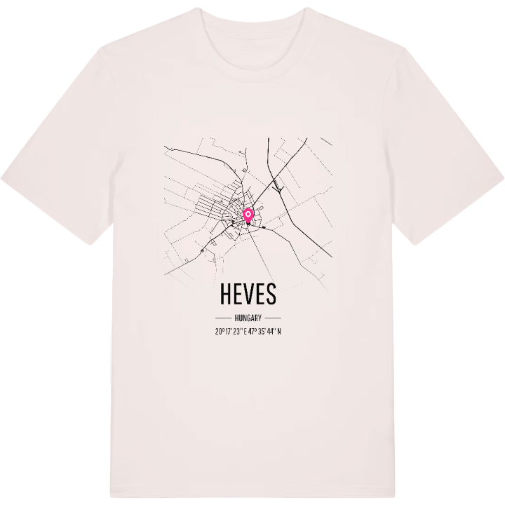 Heves map t-shirt – t-shirt from PinShirt