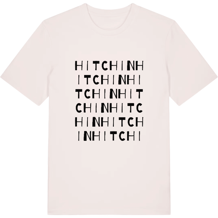 Hitchin wordplay t-shirt – t-shirt from PinShirt