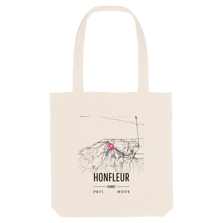 Honfleur map tote bag – tote bag from PinShirt