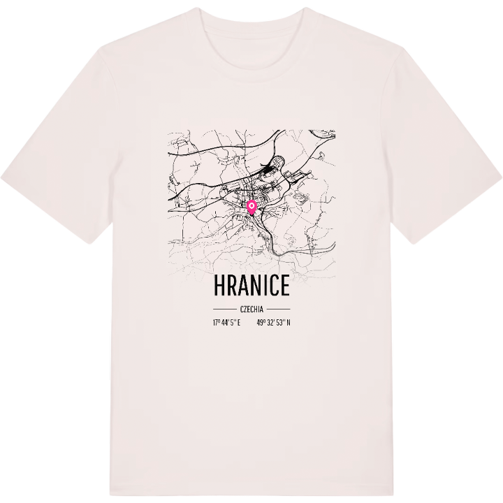 Hranice map t-shirt – t-shirt from PinShirt