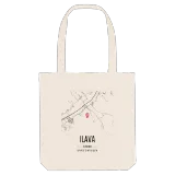 Ilava map tote bag