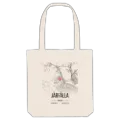 Järfälla map tote bag