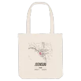 Joensuu map tote bag