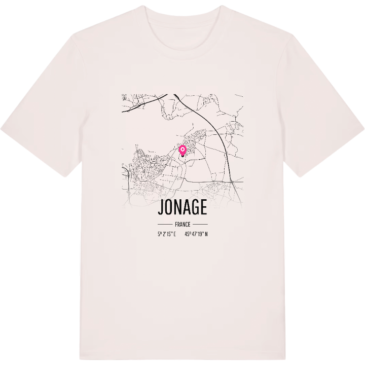 Jonage map t-shirt – t-shirt from PinShirt