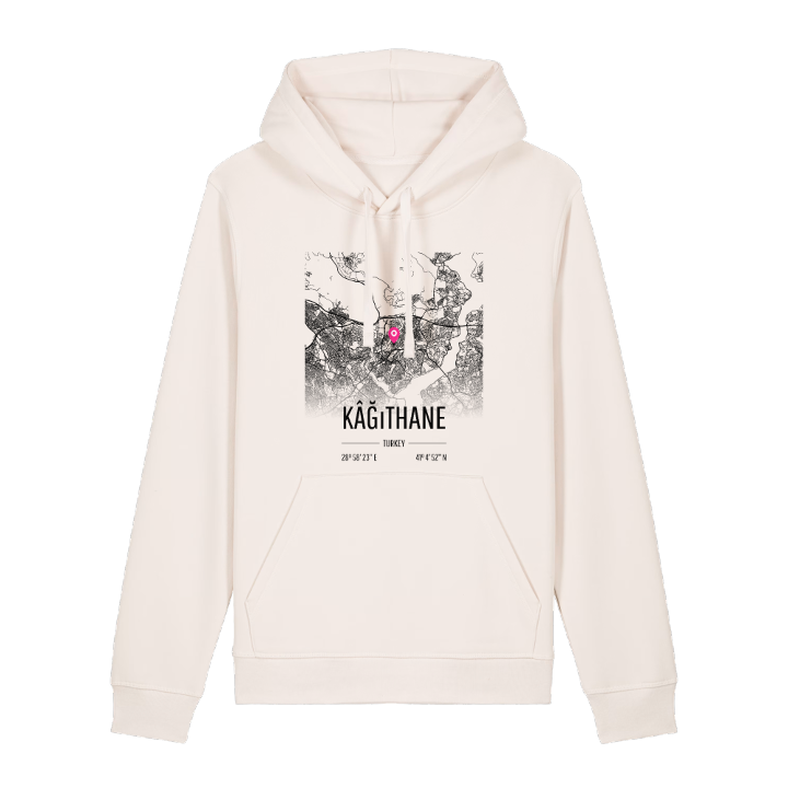 Kâğıthane map hoodie – hoodie from PinShirt