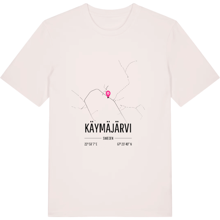 Käymäjärvi map t-shirt – t-shirt from PinShirt
