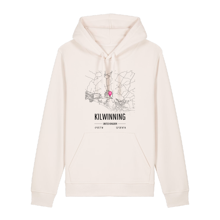 Kilwinning map hoodie – hoodie from PinShirt