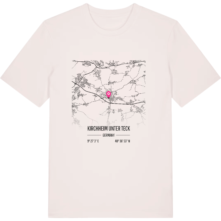 Kirchheim unter Teck map t-shirt – t-shirt from PinShirt