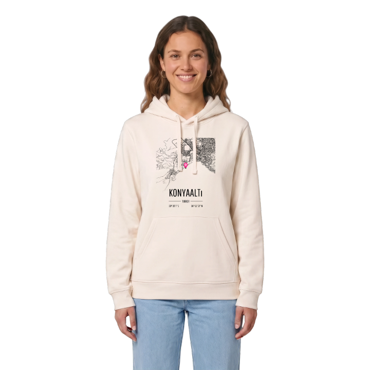 Konyaaltı map hoodie – hoodie from PinShirt
