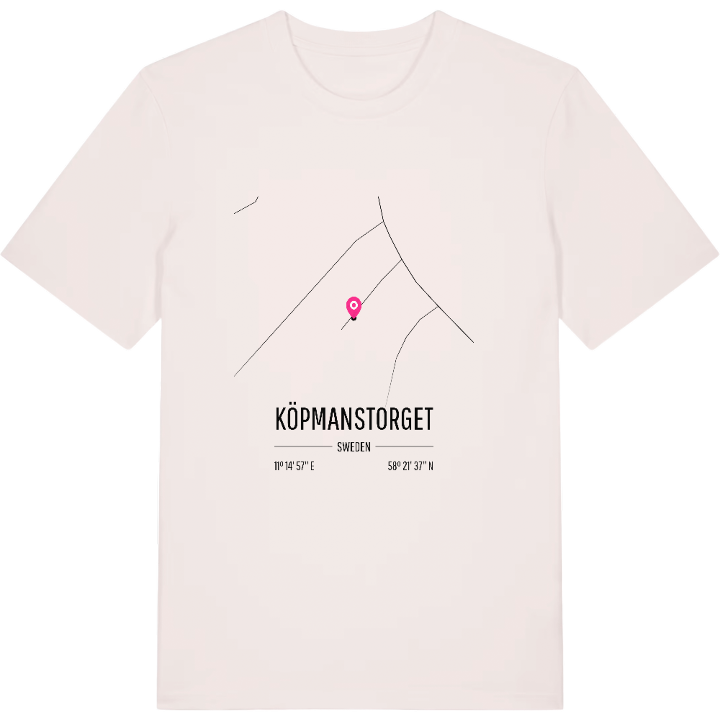 Köpmanstorget map t-shirt – t-shirt from PinShirt