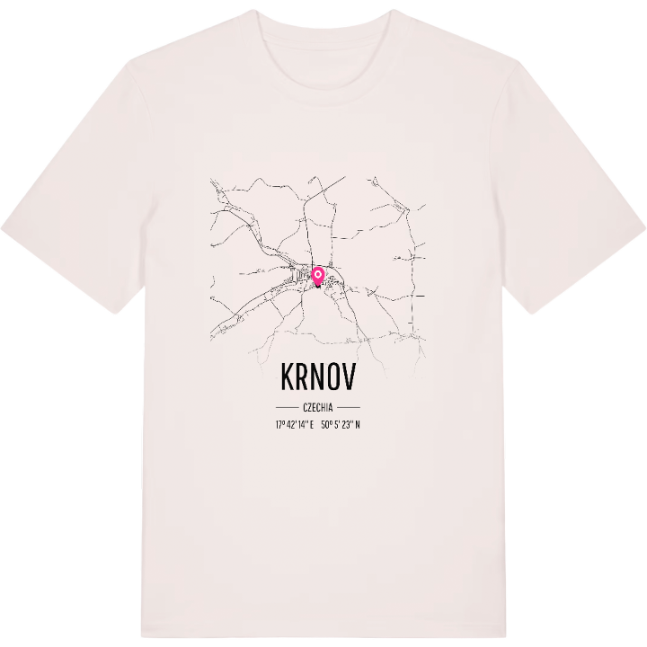 Krnov map t-shirt – t-shirt from PinShirt