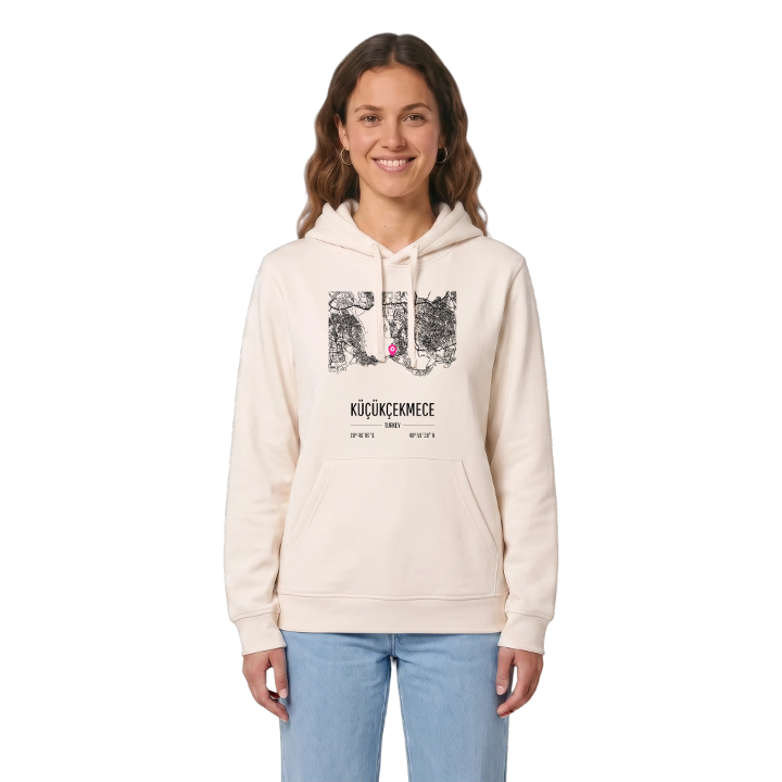 Küçükçekmece map hoodie – hoodie from PinShirt