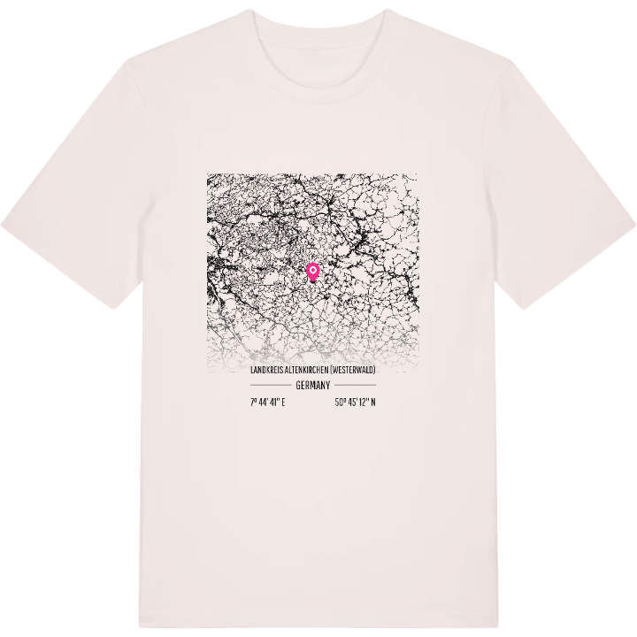 Landkreis Altenkirchen (Westerwald) map t-shirt – t-shirt from PinShirt