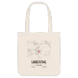 Langenthal map tote bag