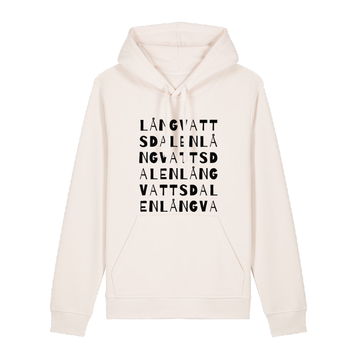 Långvattsdalen wordplay hoodie – hoodie from PinShirt