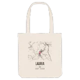 Lauria map tote bag